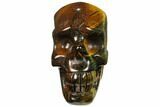 Polished Tiger's Eye Skull - Crystal Skull #111810-2